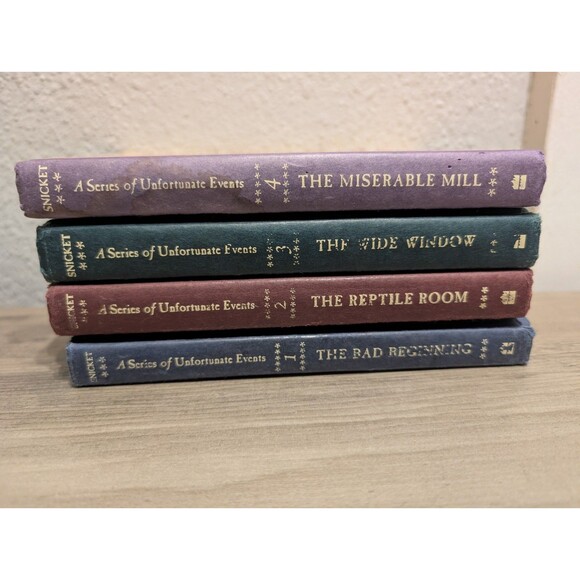 A Series of Unfortunate Events Books 1–4 Lemony Snicket HC Lot Bad Beginning - Picture 2 of 16